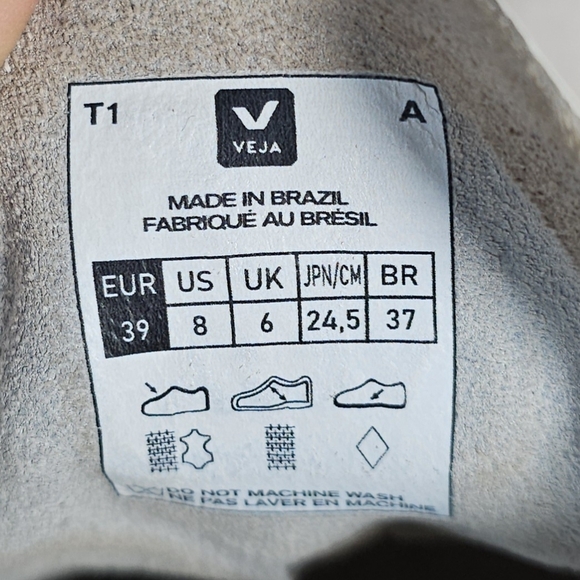 Veja V10 B-Mesh Women's Sneakers in White Natural Pierre Size 8 - Picture 12 of 12